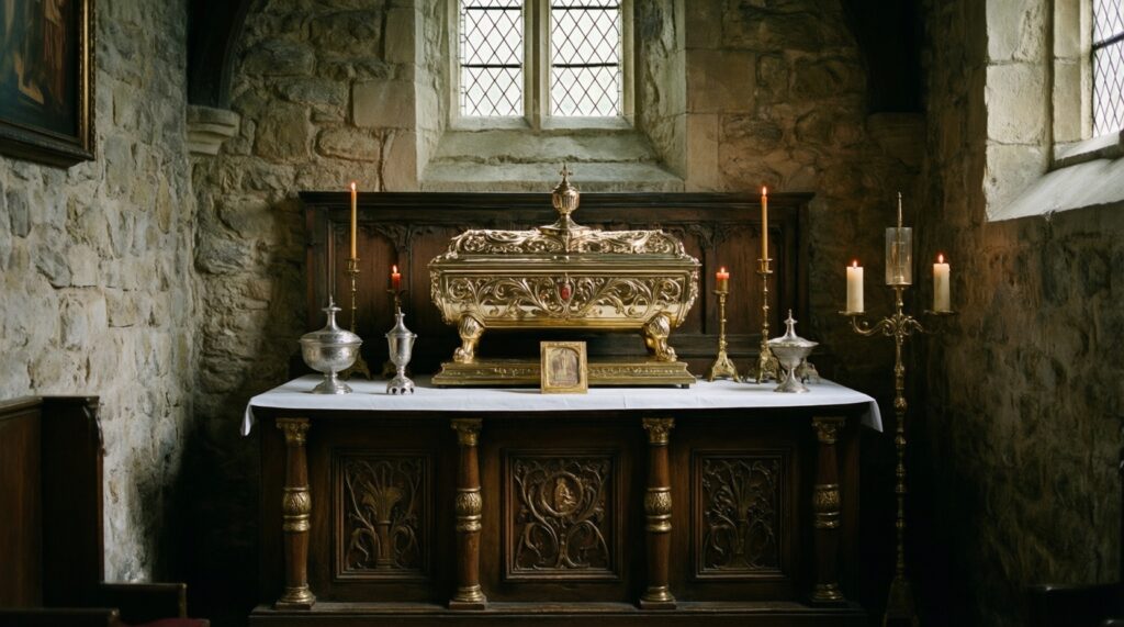 Католический собор: ключевые элементы интерьера и их значение - иллюстрация