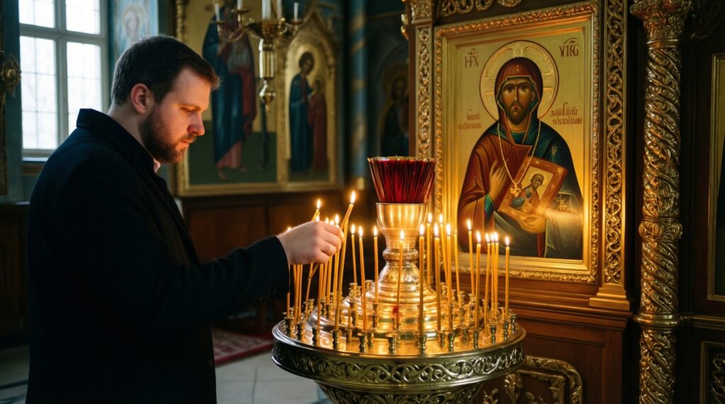 Зачем в храмах свечи: символика огня и традиции поминовения - иллюстрация