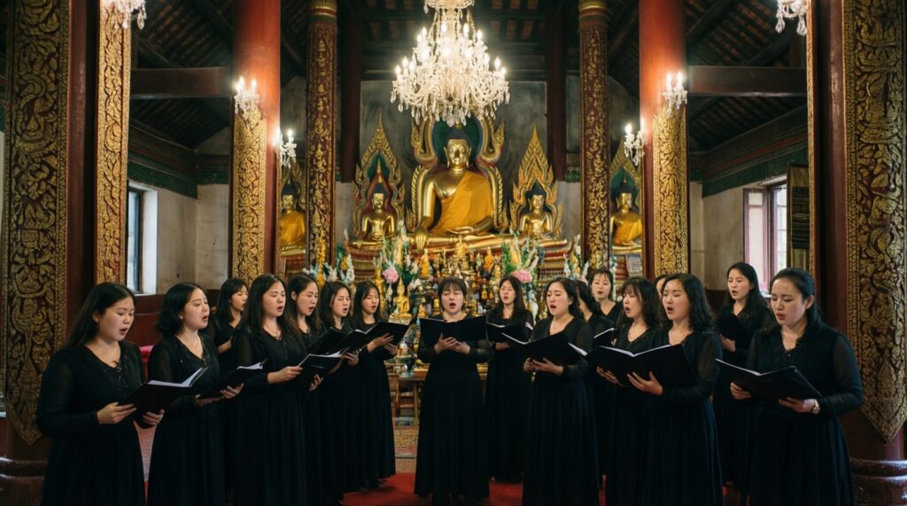 Музыка в храме: орган, хор, знаменный распев и их роль в богослужении - иллюстрация