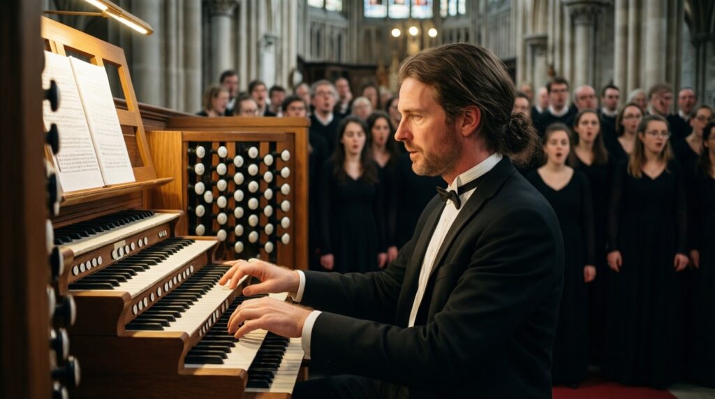 Музыка в храме: орган, хор, знаменный распев и их роль в богослужении - иллюстрация