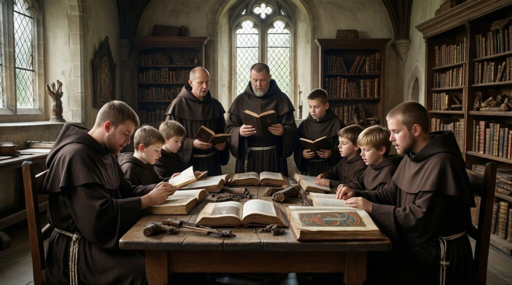 Монастыри и их роль: духовные центры, образование, летописи и хозяйство - иллюстрация