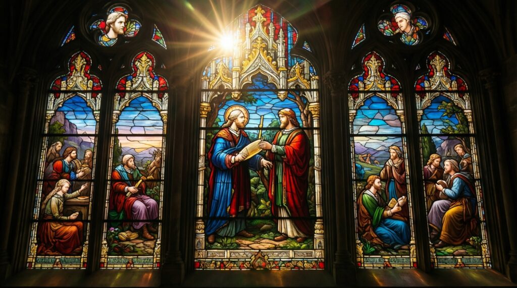 Витражи как богословие в цвете: сюжеты, символы и технологии - иллюстрация
