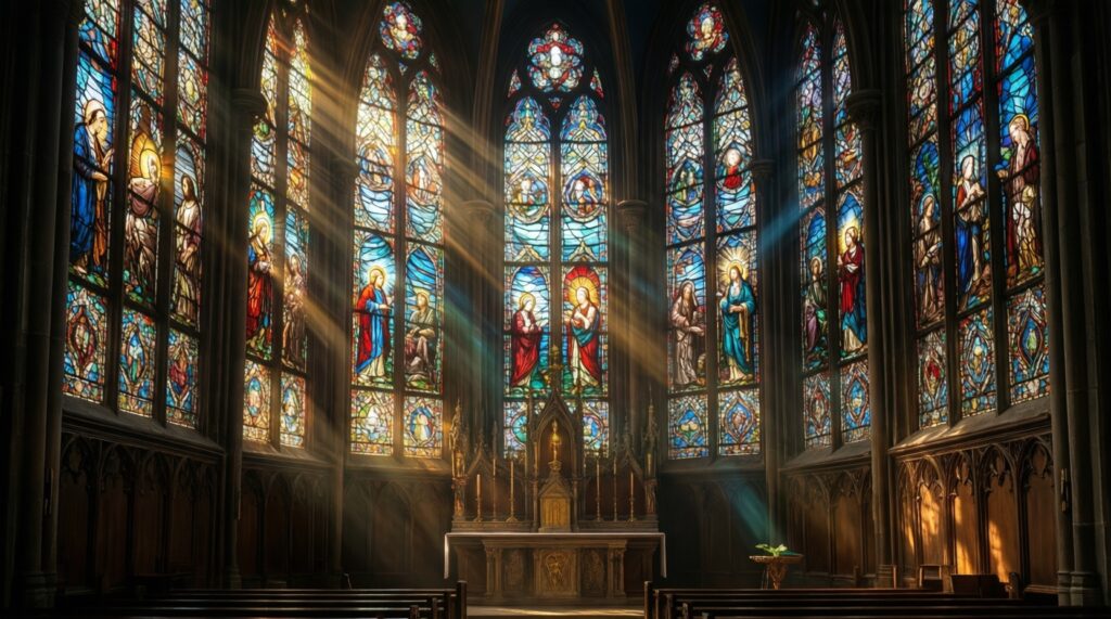 Витражи как богословие в цвете: сюжеты, символы и технологии - иллюстрация