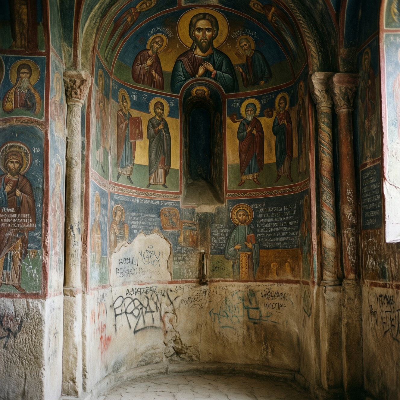 Тайные знаки и надписи в храмах: граффити паломников, ктиторские записи и символы