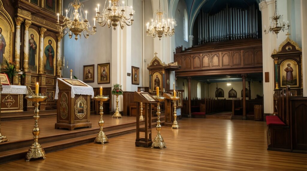 Как устроен православный храм: алтарь, иконостас, притвор и их значение - иллюстрация