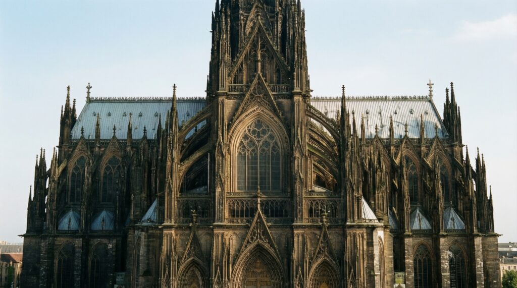 Как устроен католический собор: нефы, трансепт, хора и витражи - иллюстрация