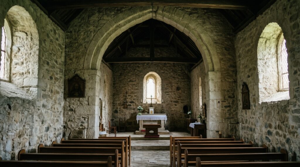 Католический собор: ключевые элементы интерьера и их значение - иллюстрация